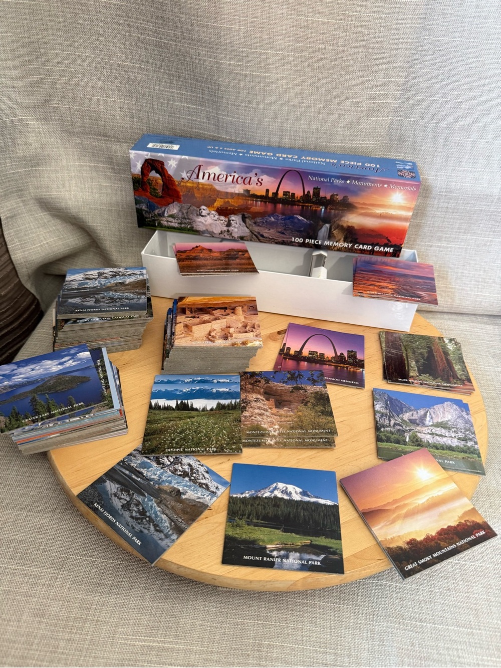 America's National Parks, Monuments and Memorials 60 Piece Memory Card Game